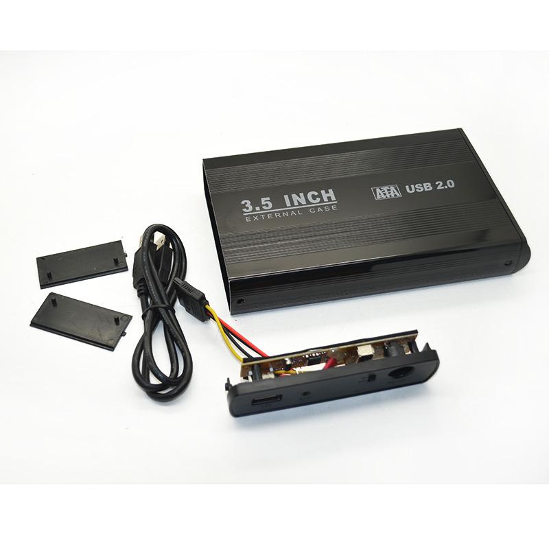 3.5 inch USB 2.0 TO SATA ENCLOSURE CASE BLACK